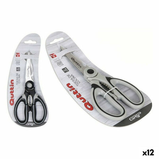 Tijeras Quttin 50613 Cocina Acero Inoxidable 21 x 9,5 cm (12 Unidades) (21 cm) | Gadgets de diseño para cocina moderna | vajilla