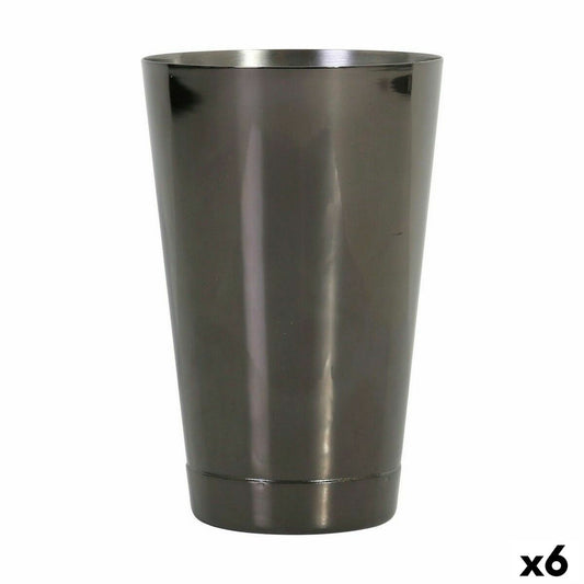 Vaso de mezclas Inde Acero Inoxidable Negro Cóctel 50 cl (6 Unidades) | Gadgets de diseño para cocina moderna | vajilla